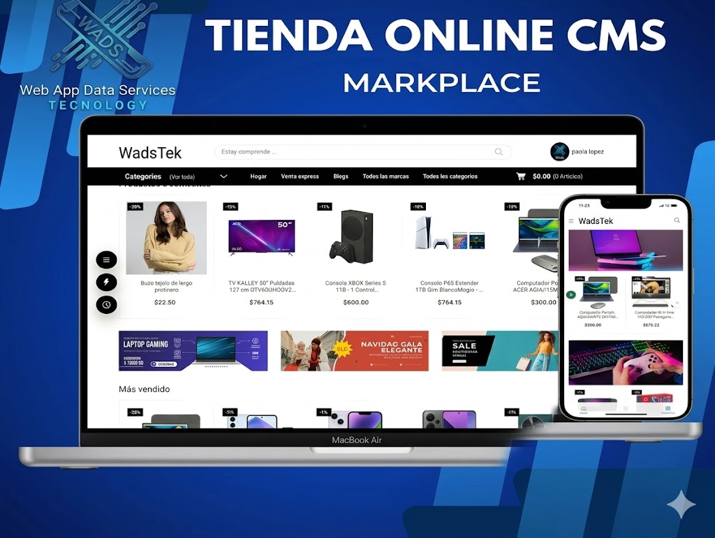 Tienda online, markplace